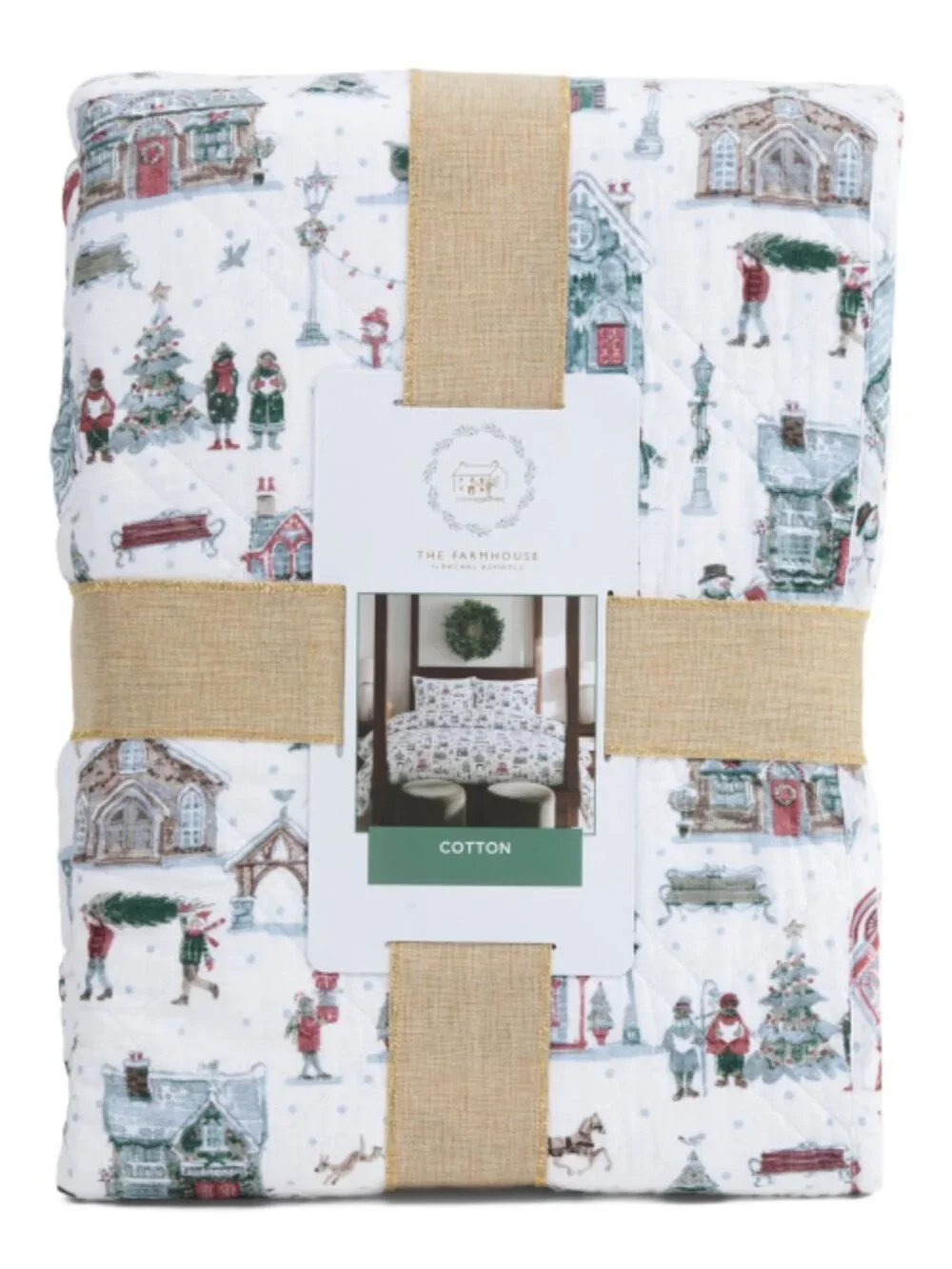 The Farm House Christmas Town Quilt Set